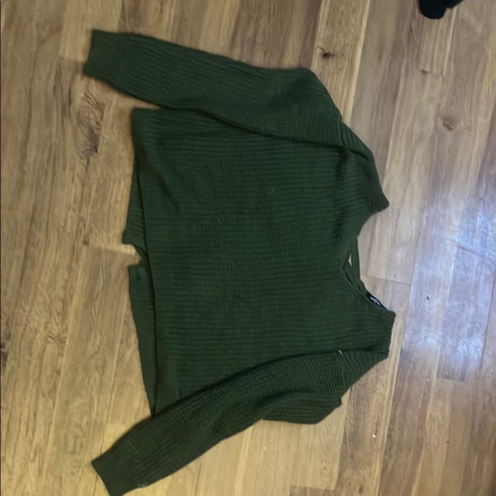 Ransom Green V-Neck Sweater